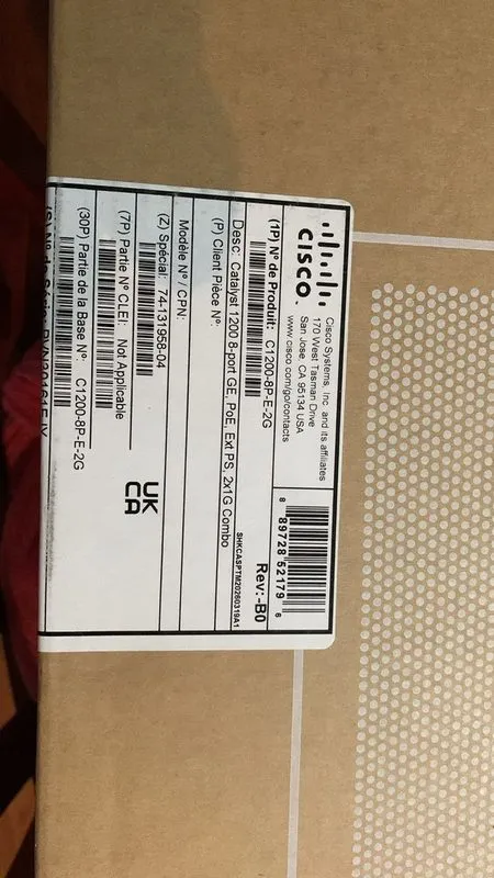 Коммутатор Cisco Catalyst C1200-8P-E-2G Smart Switch 8Port GbE PoE+ 2x1G — фото лота 1