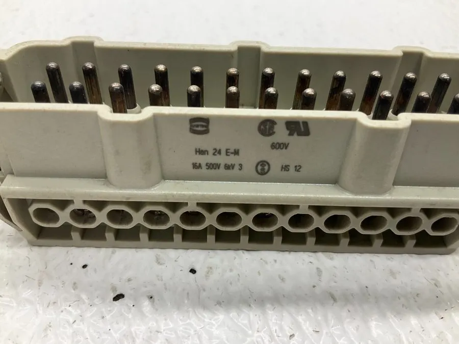 Разъём Harting HAN 24 E-M 24 Pin Industrial Male Connector 16 A 500 V HAN24EM (T