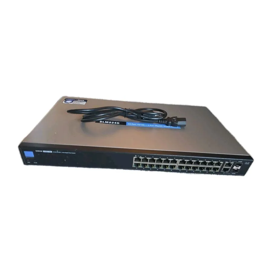 Коммутатор Cisco Linksys SLM224G 24 Port 10/100 Managed Smart Switch(s) Tests Go