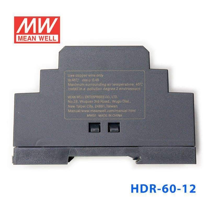 Блок питания DIN Rail Power Supply 100-240VAC 1.8A 50/60Hz Mean Well HDR-60-12