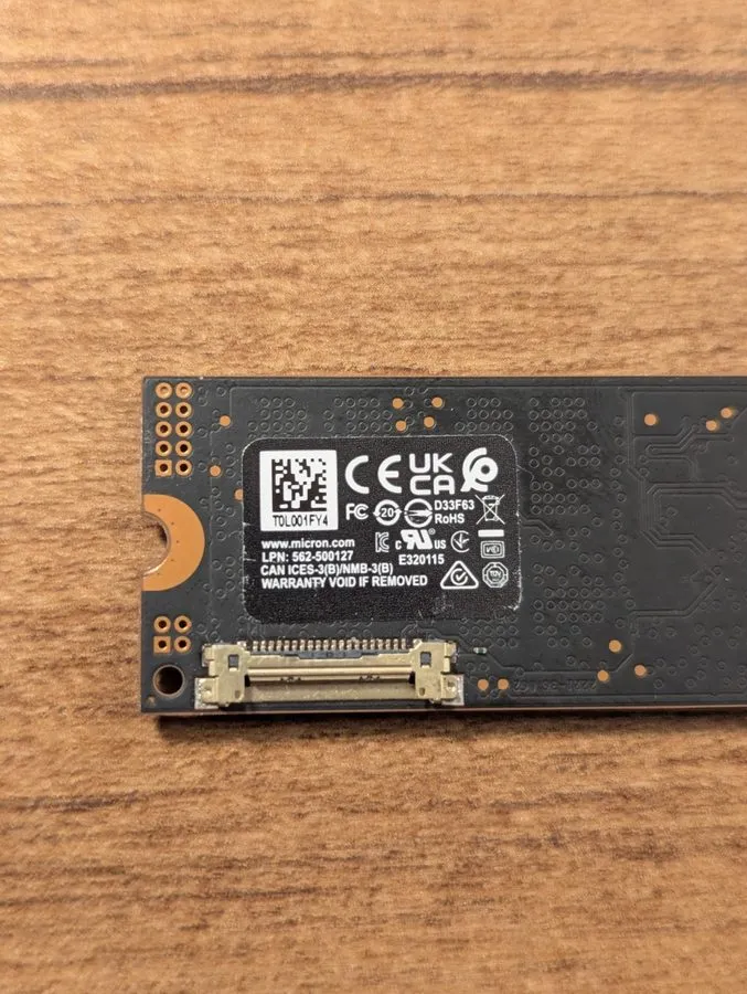 SSD-накопитель Micron 3400 1TB M.2 NVMe 2280 Gen4x4 SSD MTFDKBA1T0TFH — фото лота 2