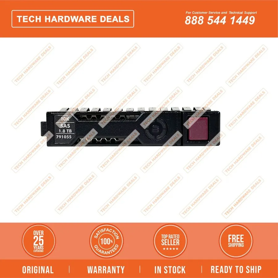 Жёсткий диск 791034-B21,791055-001 HP 1.8TB 10K 12G SC 2.5INCH SAS HDD