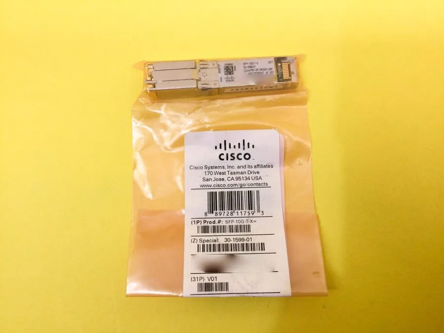 Трансивер Cisco SFP-10G-T-X SFP+ 10GBASE-T Copper RJ45 Transceiver 30m w/ Hologr