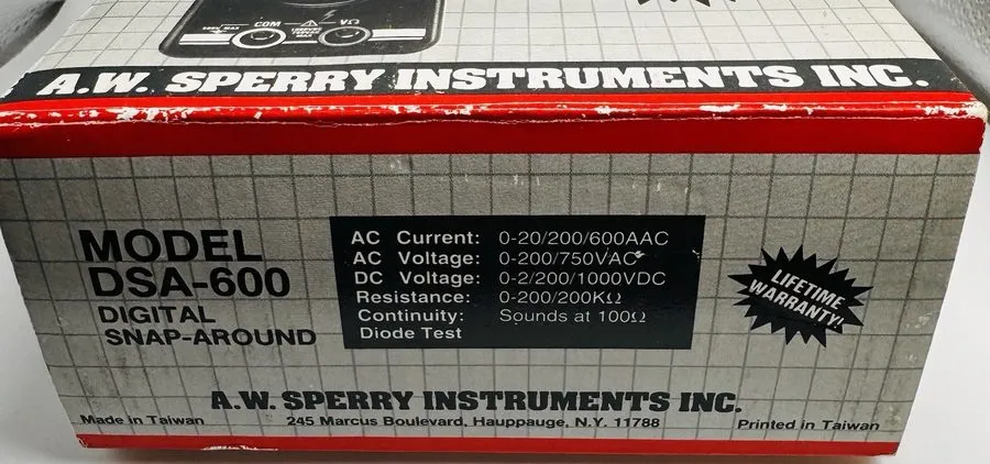 Тестер Sperry Instruments DSA-600 Clamp Meter