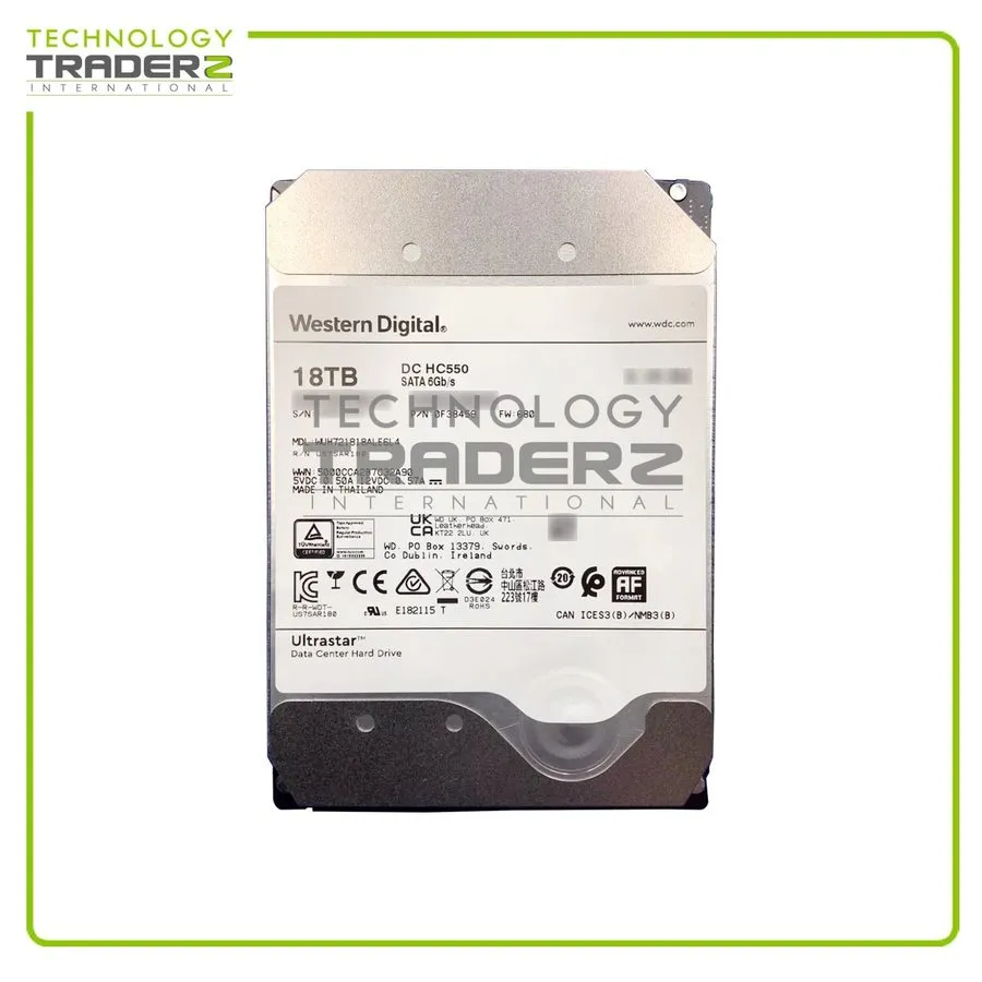 Жёсткий диск Western Digital Ultrastar DC HC550 18TB 7200RPM SATA 3.5" HDD WUH72