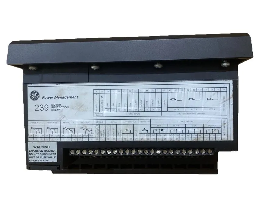 Реле защиты GE Multilin 239-AN 239 MOTOR PROTECTION RELAY LEGACY General Electri — фото лота 2