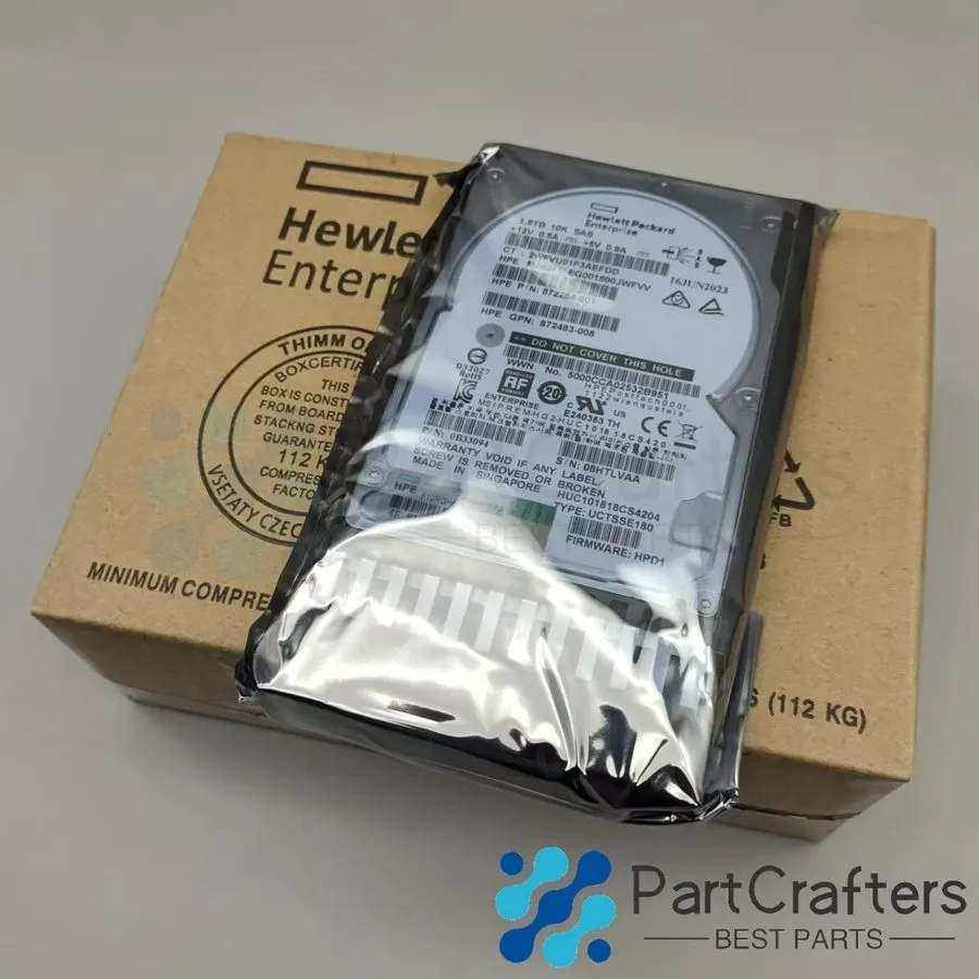 Жёсткий диск HPE J9F49A 787649-001 MSA 1.8TB 12G SAS 10K SFF 2.5IN 512E HDD Hard