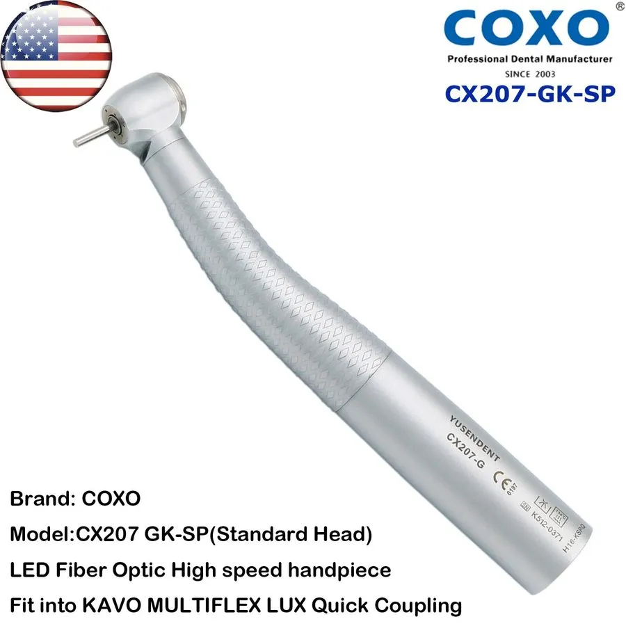 Оптический модуль US COXO Dental Handpiece Fiber Optic High Speed Turbine 6Holes — фото лота 1