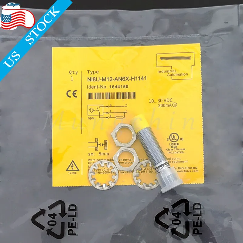 Датчик приближения TURCK Ni8U-M12-AN6X-H1141 PROXIMITY SENSOR 10-30VDC 200mA 8mm