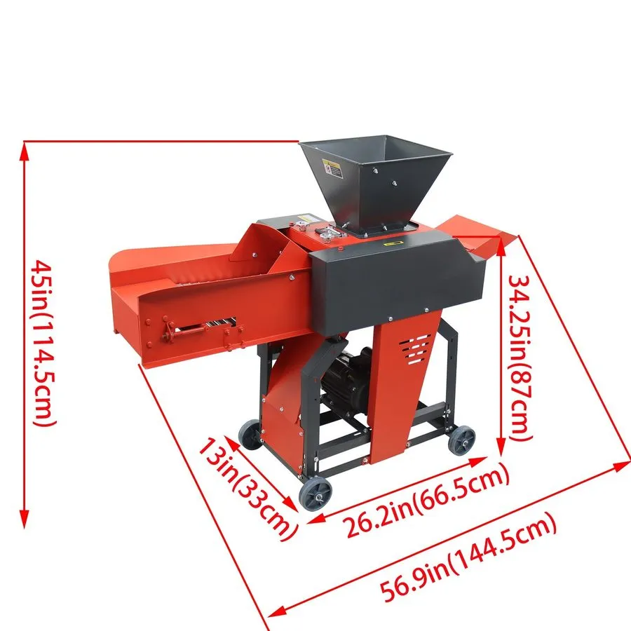 Конвейер 220V 6-blade Grass Cutting And Silk Kneading Machine with Conveyor Belt