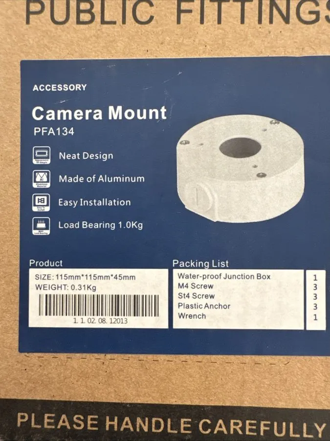 Камера Dahua PFA134 Wall Mounting Junction Box — фото лота 1