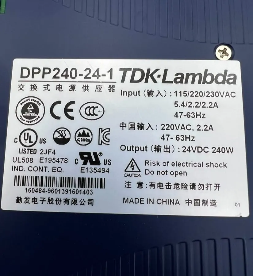 Блок питания TDK-Lambda DPP240-24-1 DIN Rail Power Supply 24VDC 10A 240W AC-DC