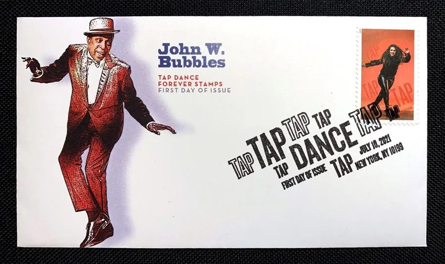 Режущий инструмент 2021 First day Cover #5609-13 Tap Dance Set of 5 — фото лота 1