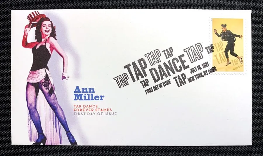 Режущий инструмент 2021 First day Cover #5609-13 Tap Dance Set of 5 — фото лота 2
