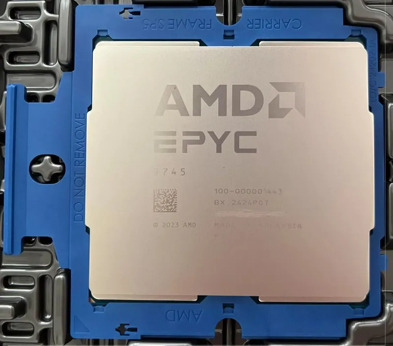 Процессор AMD EPYC ZEN5C 9745 QS CPU 128 Core 256 Threads 2.35GHz 3.7GHz Process
