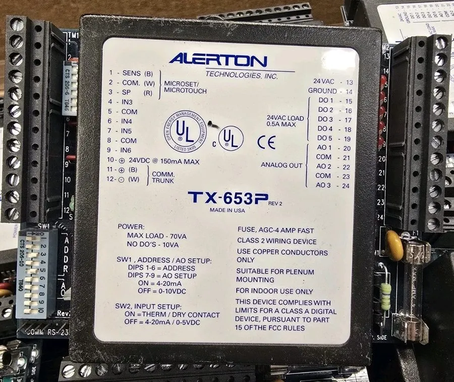 Контроллер Alerton Ibex TX-653P DDC Programmable HVAC Controller Control Board — фото лота 1
