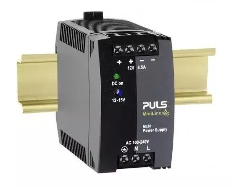 Блок питания Puls DC Power Supply, 100/240V AC, 12/15V DC, 54 W, 4.5 A, DIN Rail