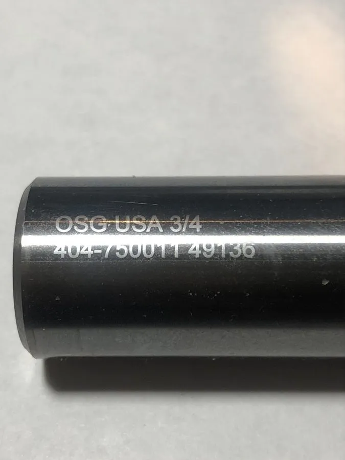Режущий инструмент Osg 404-750011 Carbide End Mill, 404, 3/4 D, 1 1/2 Cut L — фото лота 1