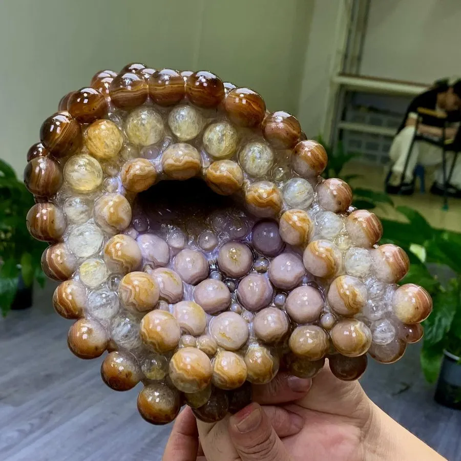 Лабораторный прибор 5.61LB Natural Gobi Agate Eye Agate grape shape Crystal Mada