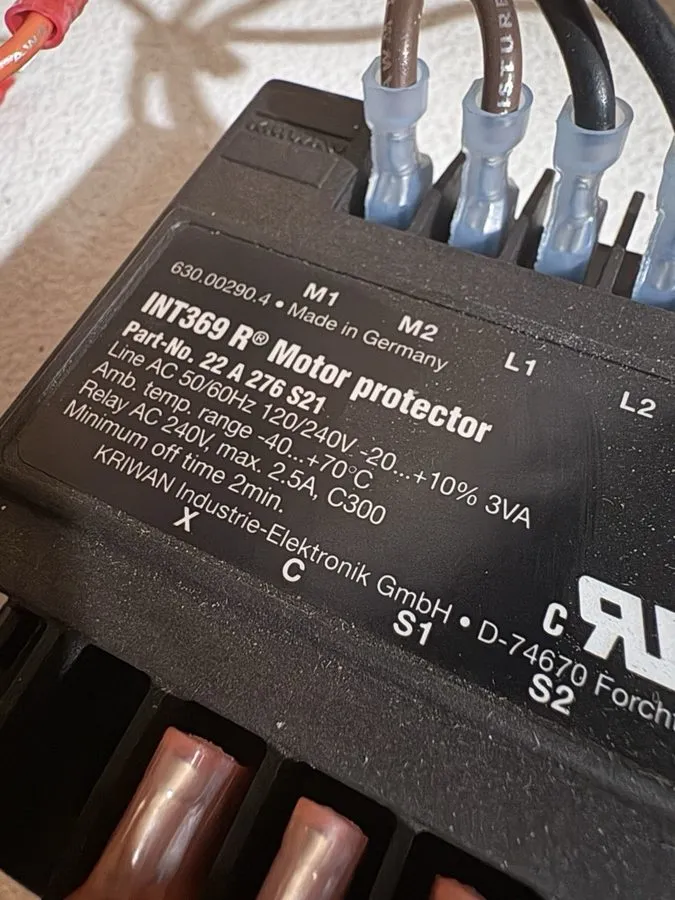Реле защиты KRIWAN INT369R Motor Protection Relay 22A276S21 071-0581-02 — фото лота 2