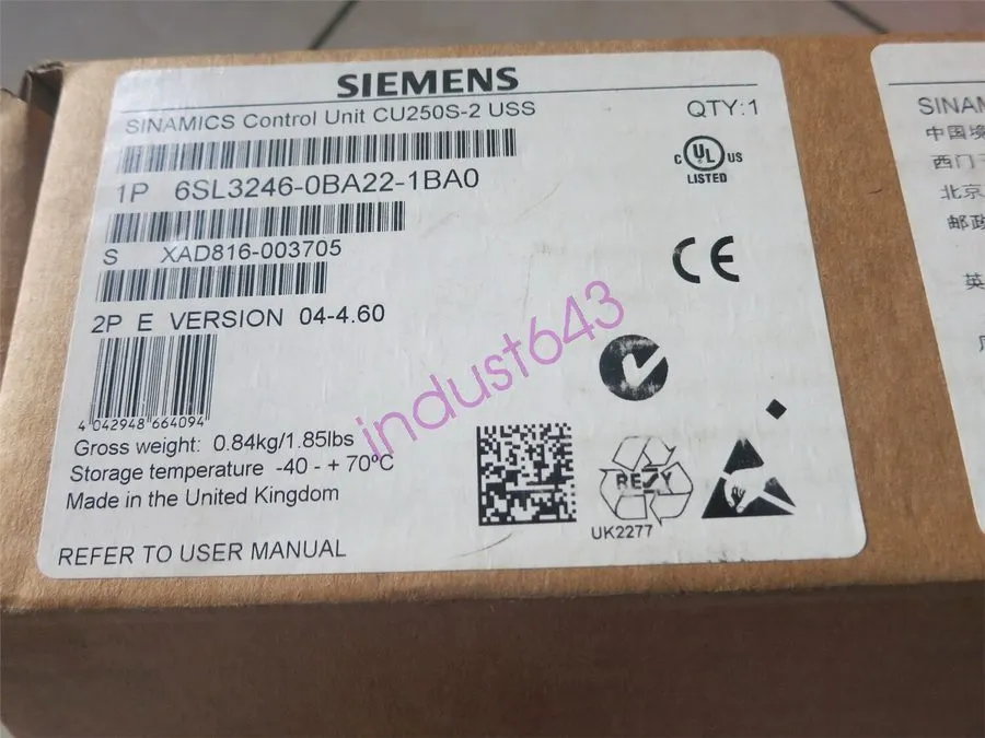 Частотный преобразователь Siemens Sinamics G120 Control Unit 6SL3246-0BA22-1BA0 