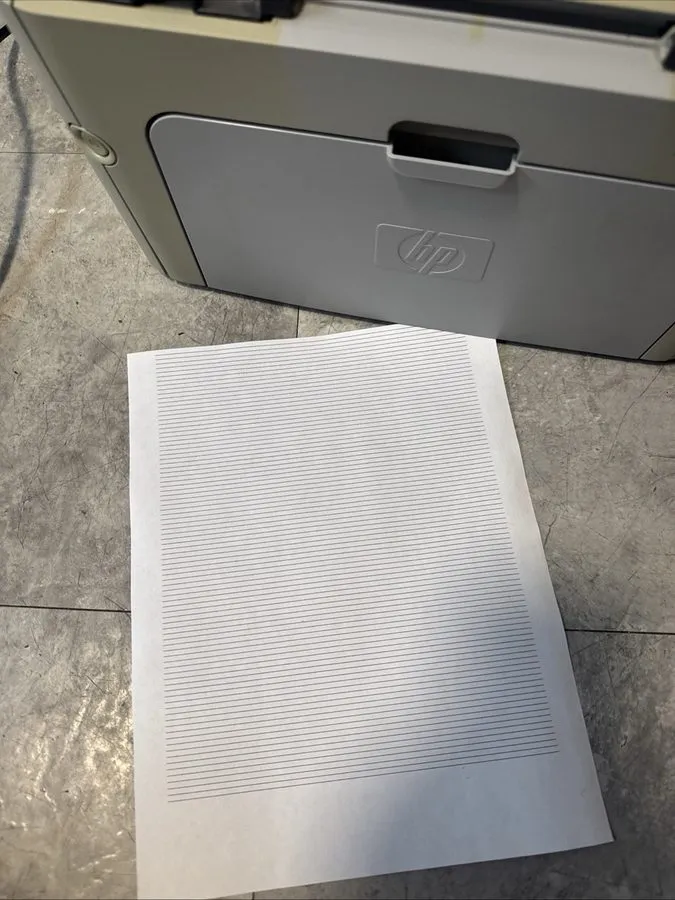 Лазерный принтер HP LaserJet P1505 Demo Laser Printer only print 8172 pages