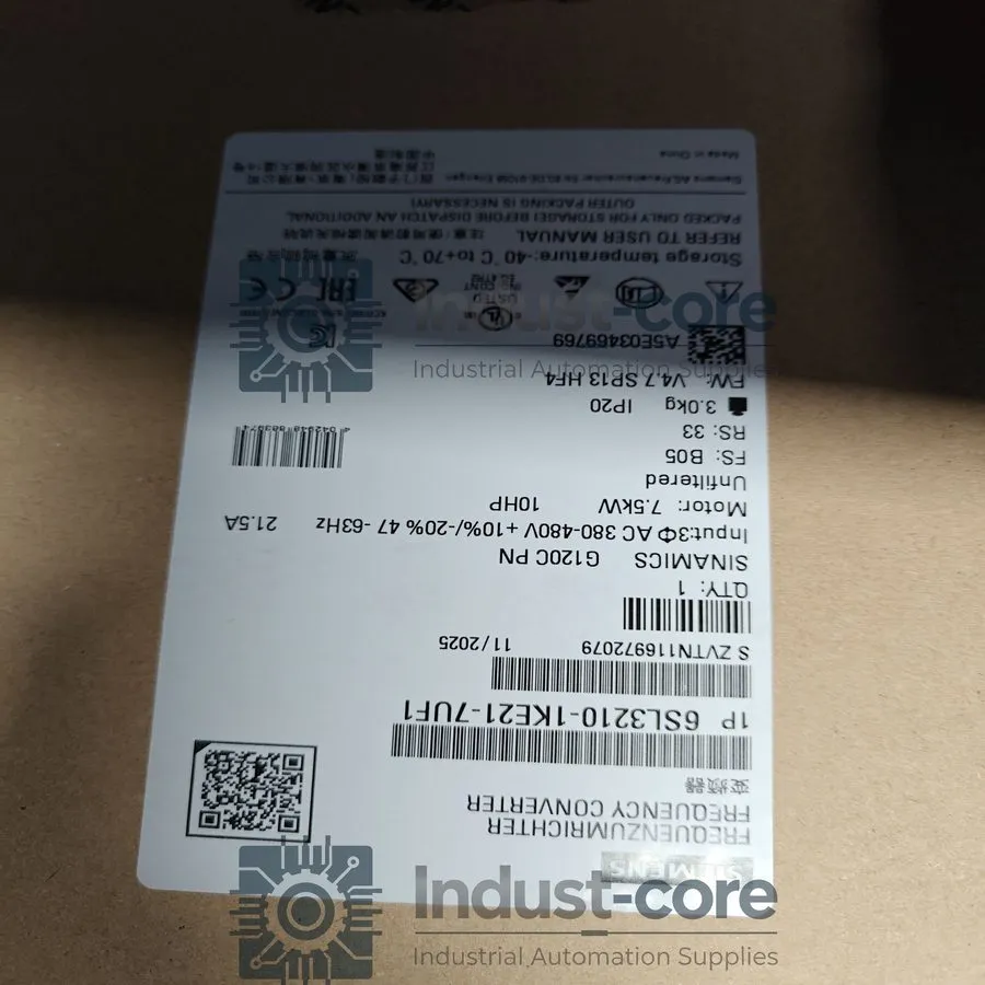 Частотный преобразователь Siemens SINAMICS G120 6SL3210-1KE21-7UF1