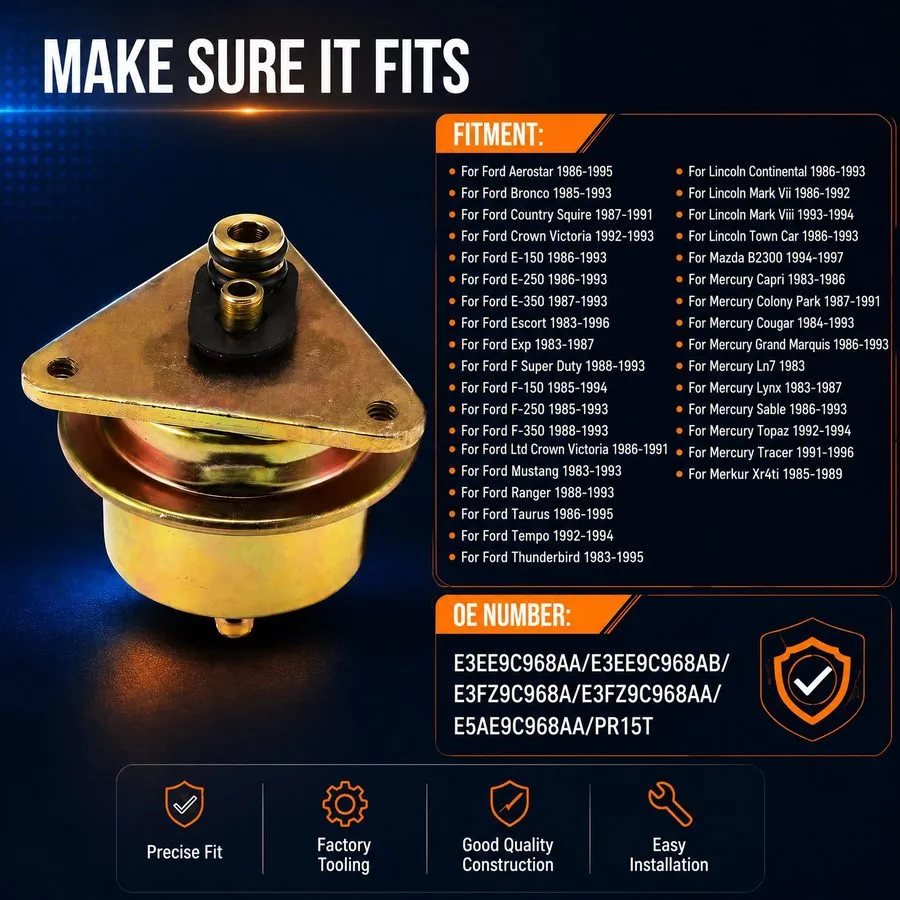 Трубопроводная арматура E3EE9C968AA Fuel Injection Pressure Regulator — фото лота 1