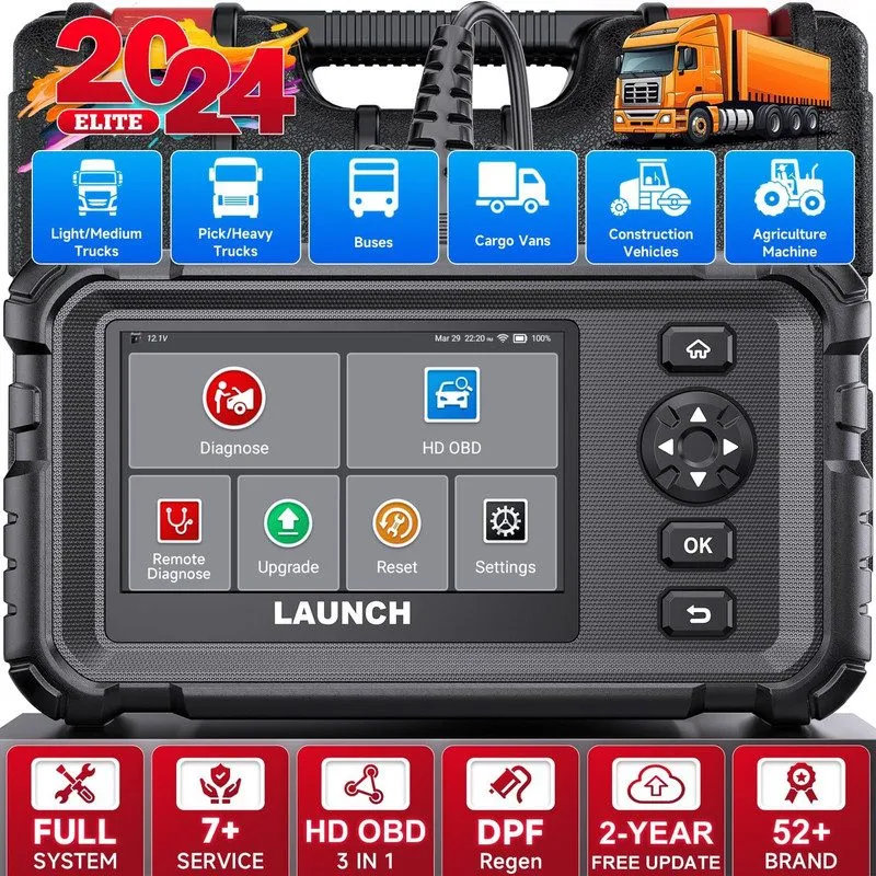 Диагностический сканер 2026 Launch CRP129E V2.0 Elite OBD2 Car Scanner Engine SR