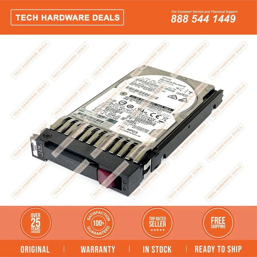 Жёсткий диск EG001200JWJNK 0 Hours BULK HPE 1.2TB SAS 12G 10K SFF SC DS HDD