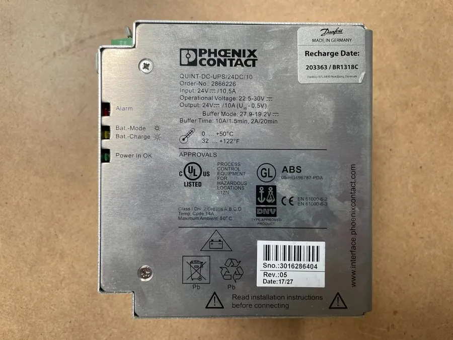 Блок питания PHOENIX CONTACT QUINT-DC-UPS/24DC/10 2866226 Power Supply