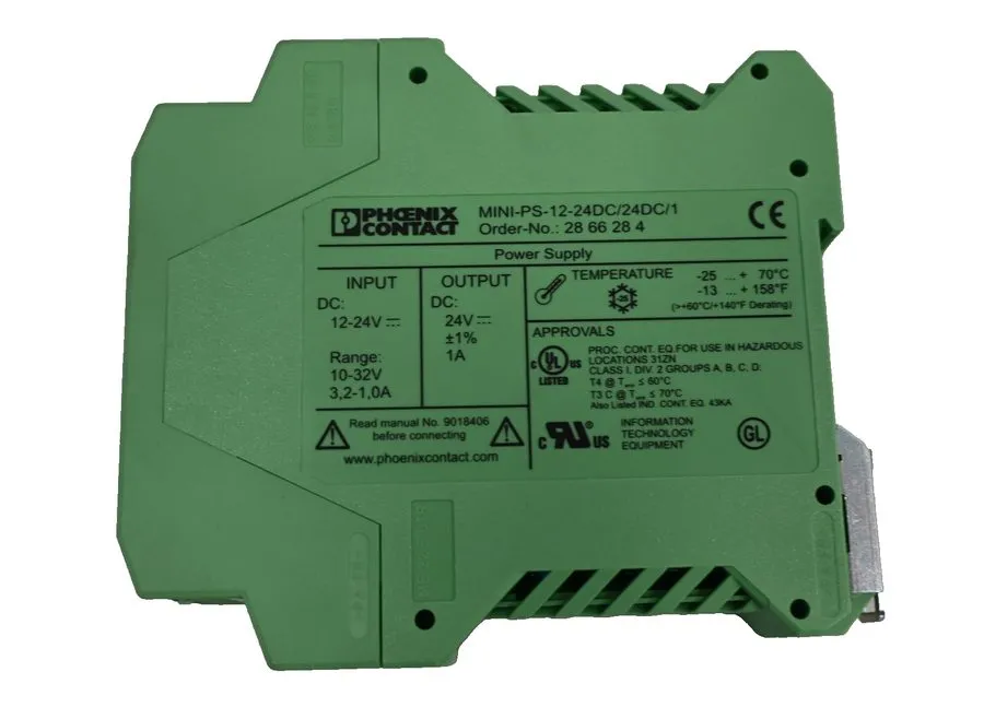 Блок питания Phoenix Contact MINI-PS-12-24DC DC Switching Power Supply 24 V 1 A  — фото лота 1