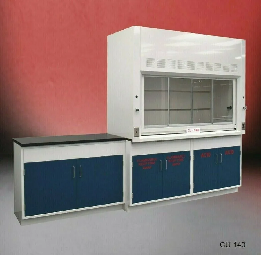 Вытяжной шкаф 6' Fisher American Fume Hood w/ Flammable & ACID Storage Cabinets 