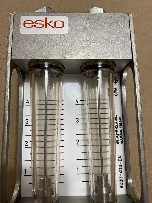 Расходомер Esko EMO VD2H-4DG-DN Dial- Tube Industrial Flow Meter 2x Glass Valve 