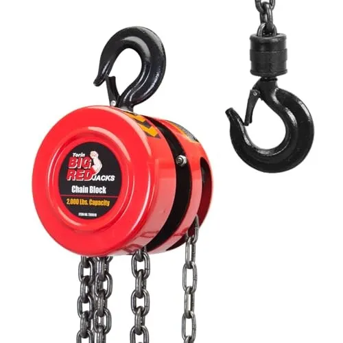 Таль TR9010-7 Hand Chain Hoist: 2 Heavy Duty Hooks, Manual Chain Fall — фото лота 1