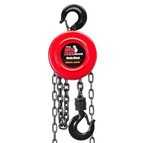 Таль TR9010-7 Hand Chain Hoist: 2 Heavy Duty Hooks, Manual Chain Fall — фото лота 2