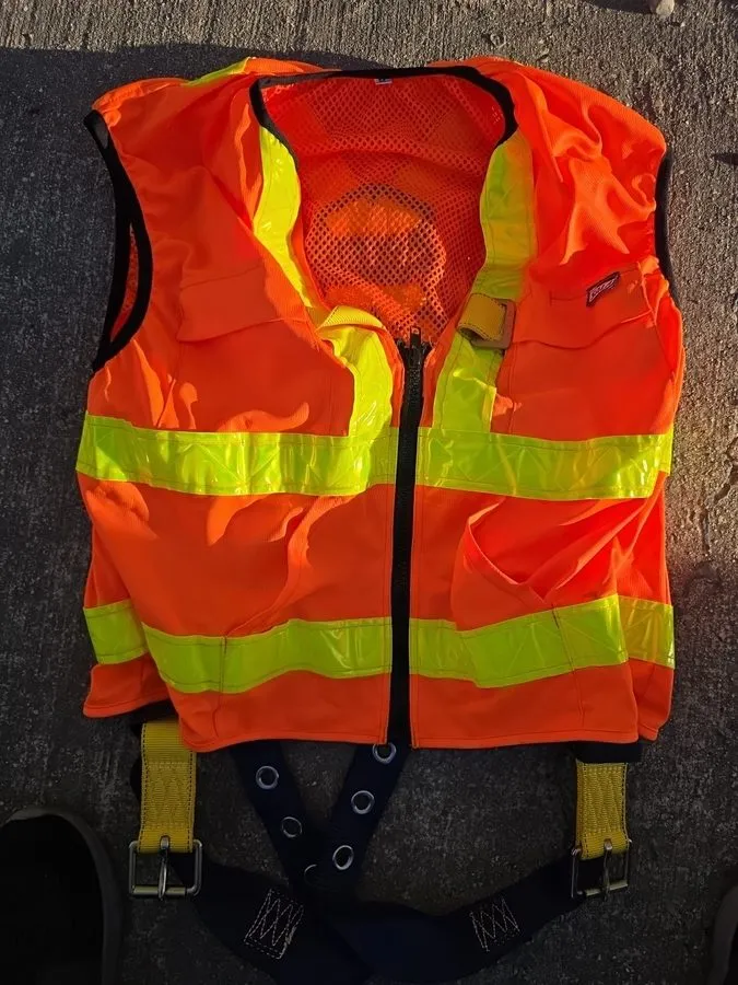 Жгут проводов DBI Sala Delta Vest Hi-Vis Reflective Workvest Harness Universal 1 — фото лота 2