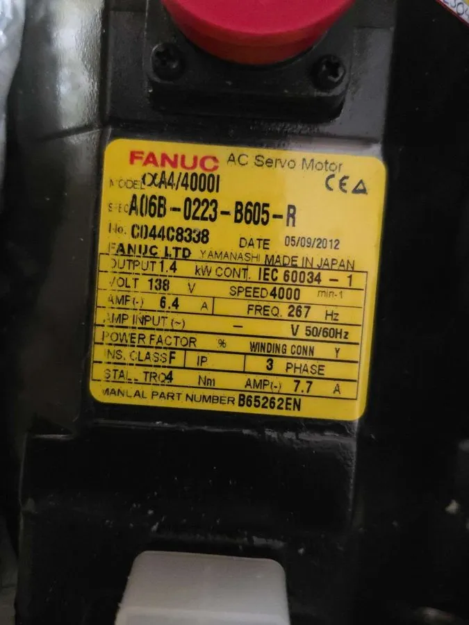 Серводвигатель Fanuc A06B-0223-B605 a 4/4000i AC Servo Motor 138 V 1.4 kW A06B
