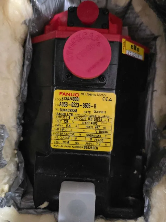 Серводвигатель Fanuc A06B-0223-B605 a 4/4000i AC Servo Motor 138 V 1.4 kW A06B — фото лота 2