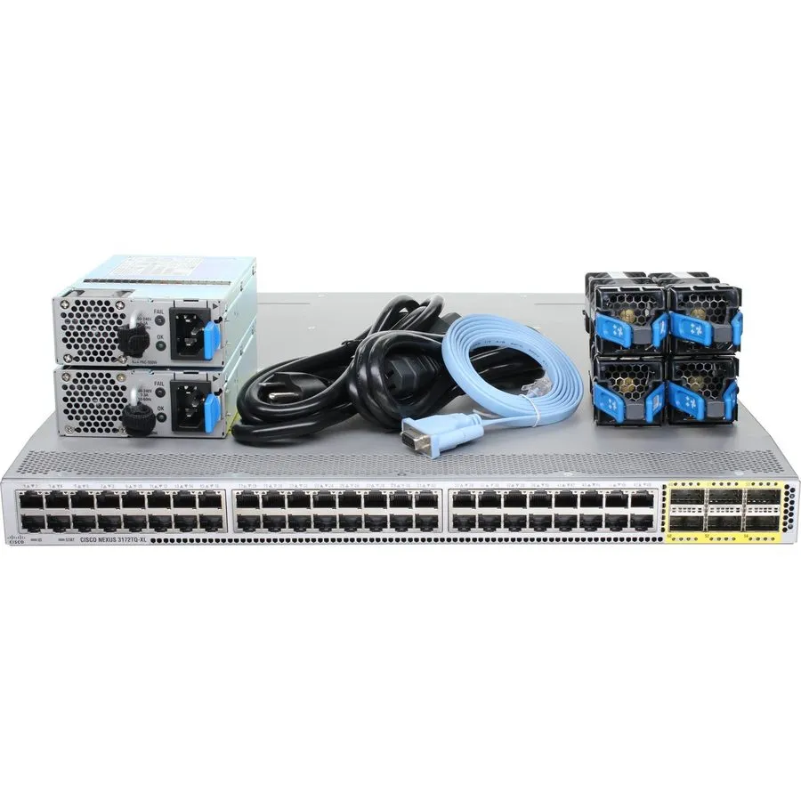 Трансивер Cisco Nexus N3K-C3172TQ-XL 48P 10GbE RJ45 6P QSFP+ Switch