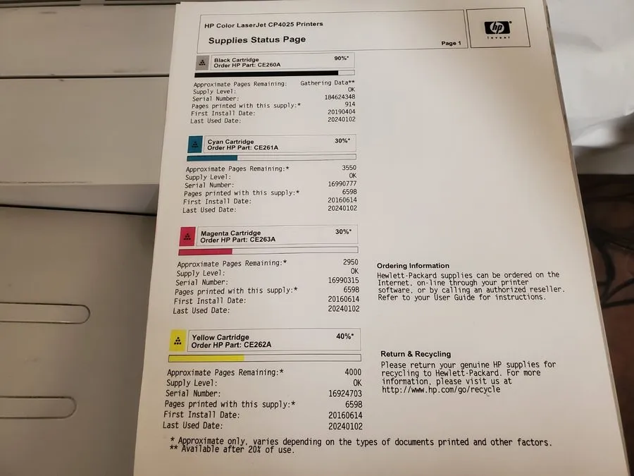 Лазерный принтер HP Color LaserJet CP4025dn Laser Printer Duplex Solenoids
