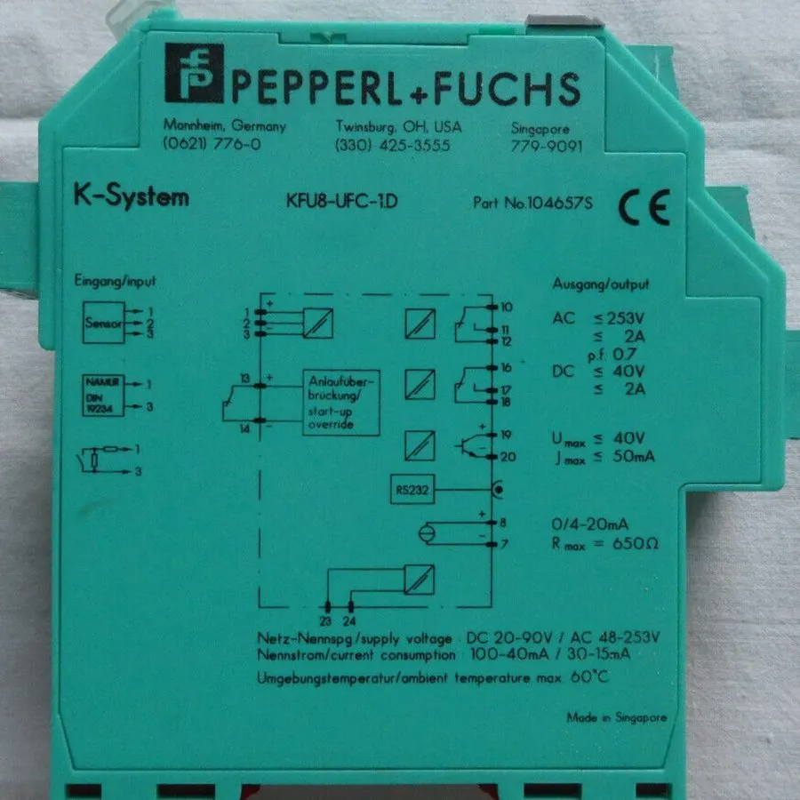 Датчик Pepperl+Fuchs KFU8-UFC-1.D Signal Isolator Safety Barrier