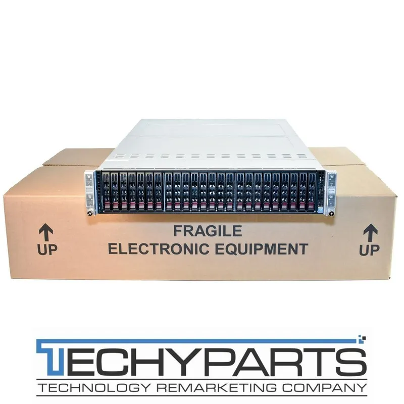 Сервер Supermicro SYS-2029TP-HC1R 2U 2.5 24-Bay Node X11DPT-PS dual 10GbE SuperS — фото лота 1