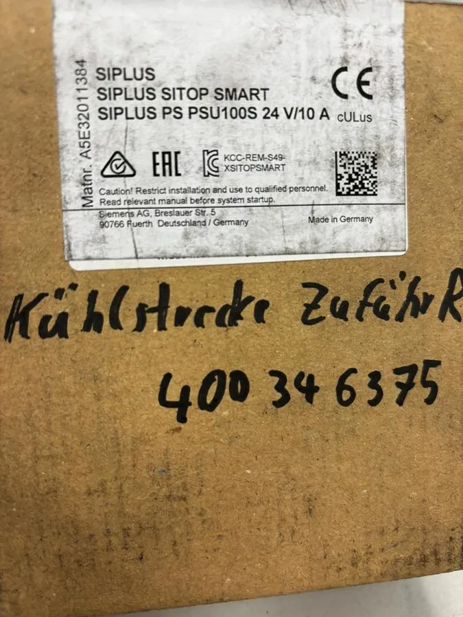 Блок питания Siemens SITOP SMART PSU100S 6AG1334-2BA20-4AA0 Power Supply 24V 10A — фото лота 1