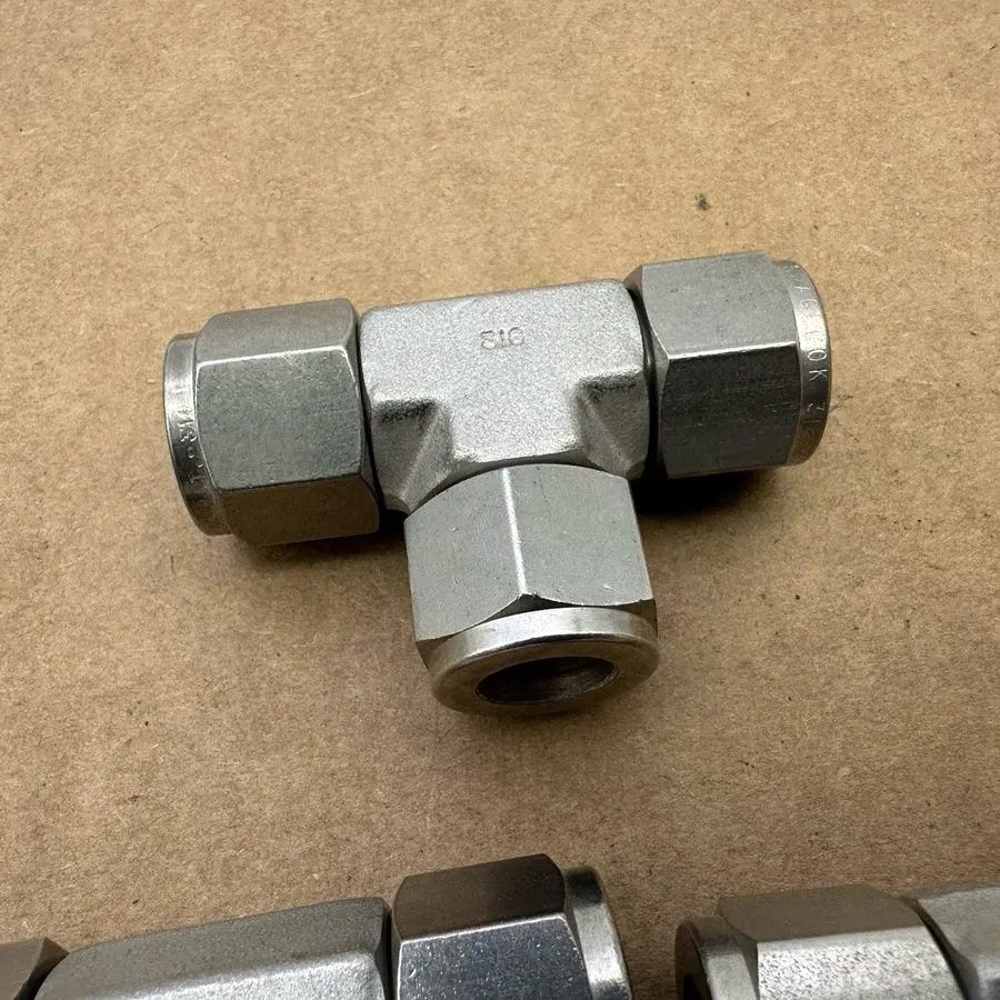 Фитинг Swagelok Stainless Steel Union Tee Fitting, 1/2" OD Tube, SS-810-3 — фото лота 4