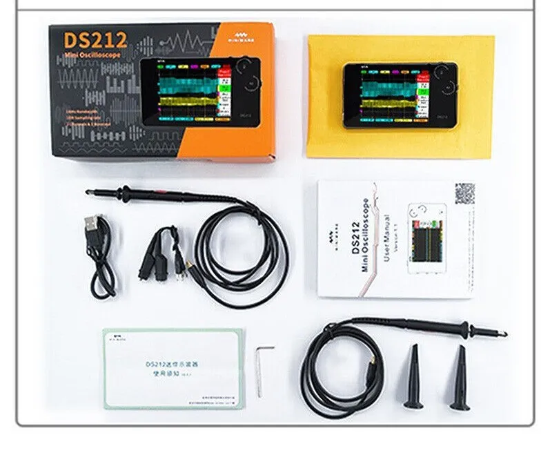 Осциллограф Miniware DS212 1MHz 10MSa/s Sample Rate Smart LCD Digital Storage Os — фото лота 1