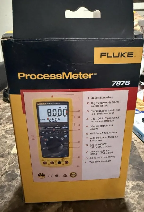 Калибратор Fluke 787B Process Calibrator W Test Leads — фото лота 2
