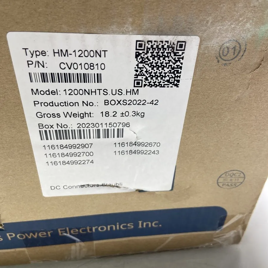 Инвертор Box of 5 Hoymiles HM-1200NT 4-in-1 Microinverter Module Power 16-60Vdc
