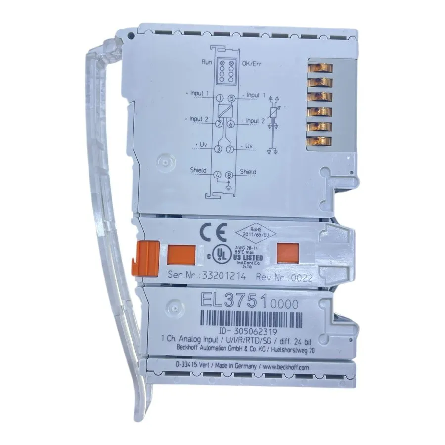 Модуль ввода-вывода Beckhoff EtherCAT Terminal EL3751 — фото лота 2