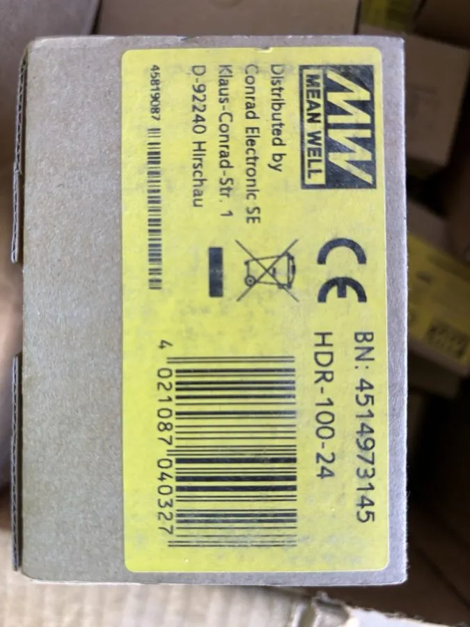 Блок питания Mean Well HDR-100-24N Industrial Power Supply 100W 24V 4.2A DIN Rai